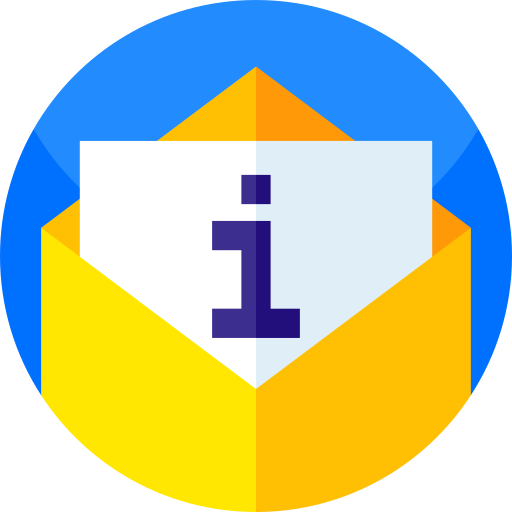 Mail Geometric Flat Circular Flat icon