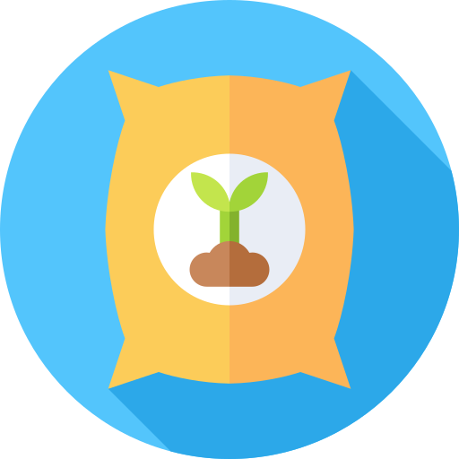 fertilizante Flat Circular Flat icono