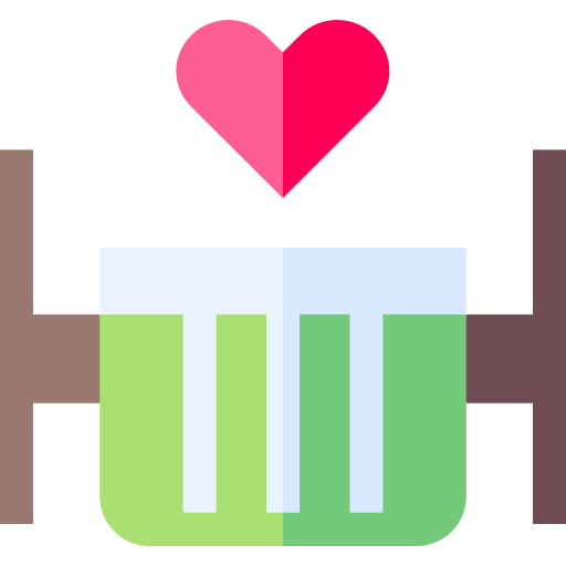 Romantic date Basic Straight Flat icon