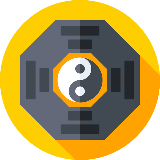 yin yang Flat Circular Flat icono
