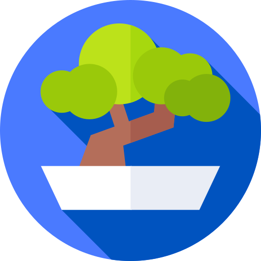 bonsai Flat Circular Flat icoon