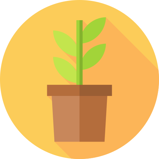 Plant pot Flat Circular Flat icon