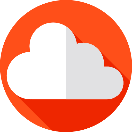 chmura Flat Circular Flat ikona