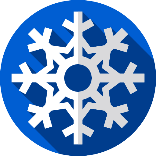 copo de nieve Flat Circular Flat icono