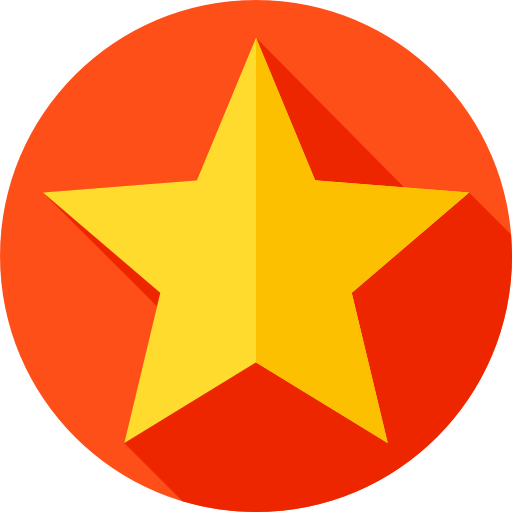 gwiazda Flat Circular Flat ikona