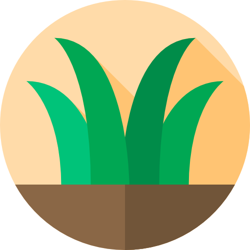 잔디 Flat Circular Flat icon
