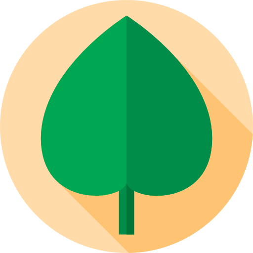 잎 Flat Circular Flat icon