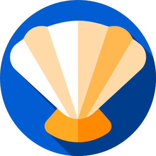 貝殻 Flat Circular Flat icon