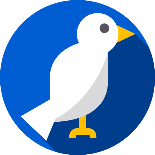 鳩 Flat Circular Flat icon