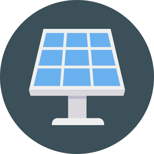 Solar panel Dinosoft Circular icon