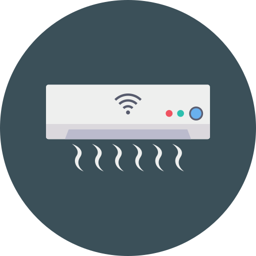 Air conditioner Dinosoft Circular icon