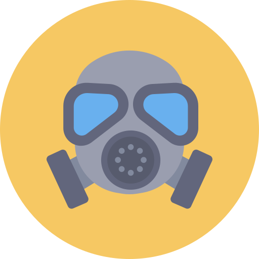 Gas mask Dinosoft Circular icon
