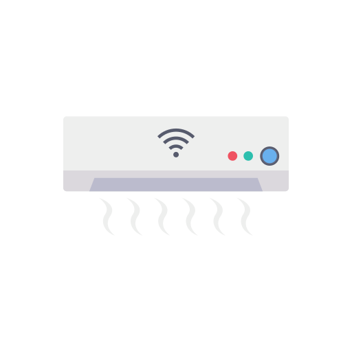 Air conditioner Dinosoft Flat icon
