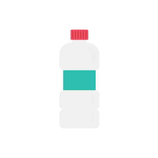 bouteille en plastique Dinosoft Flat Icône