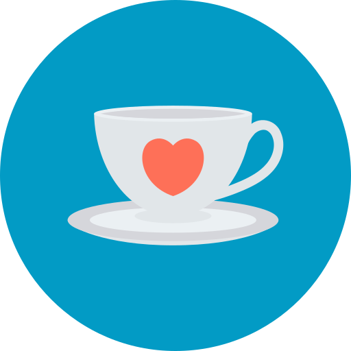 Coffee cup Dinosoft Circular icon