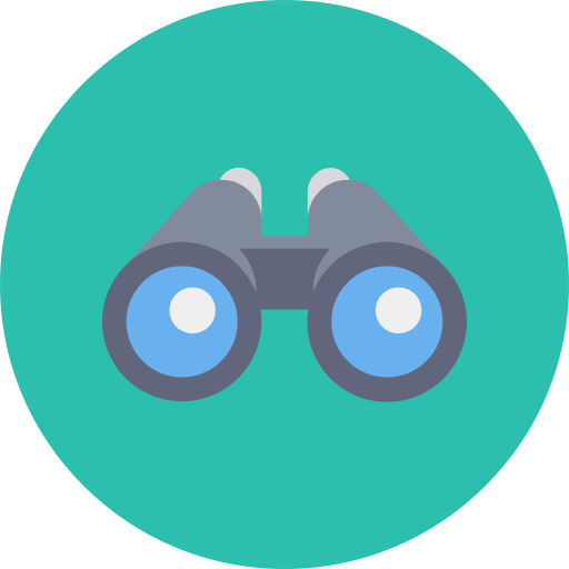双眼鏡 Dinosoft Circular icon