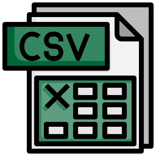 csv 파일 Surang Lineal Color icon