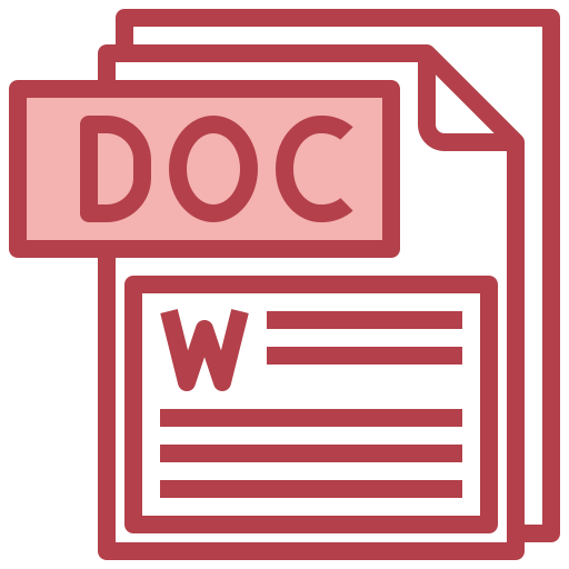 docファイル Surang Red icon
