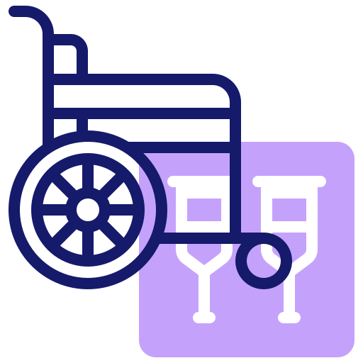 Wheelchair Inipagistudio Lineal Color icon