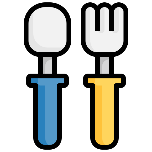 Baby cutlery Surang Lineal Color icon