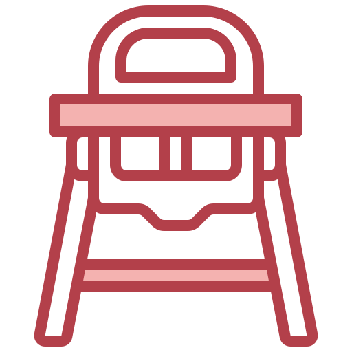 Feeding chair Surang Red icon