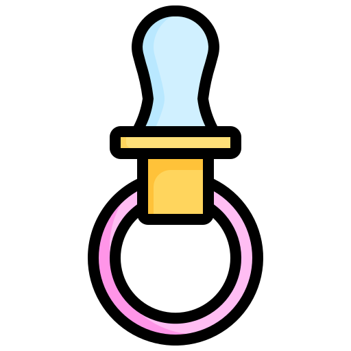 Pacifier Surang Lineal Color icon
