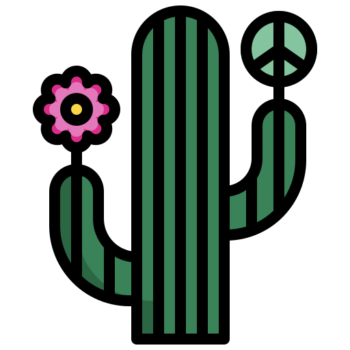 cactus Surang Lineal Color icono
