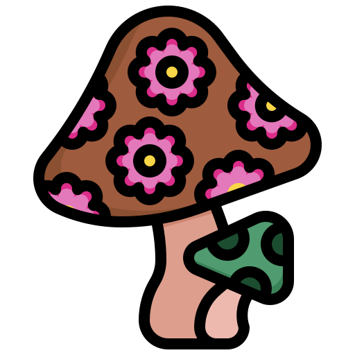Mushroom Surang Lineal Color icon