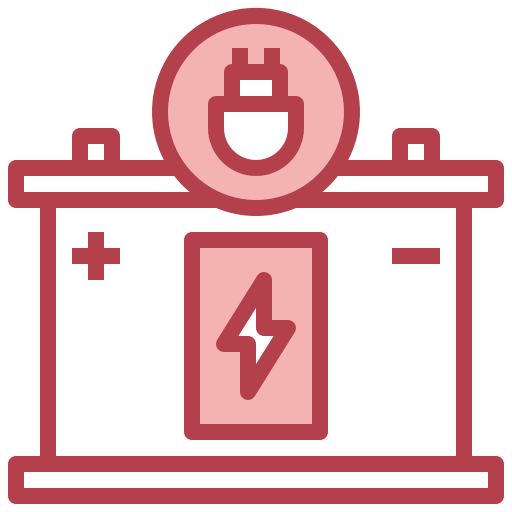 Ładowanie baterii Surang Red ikona
