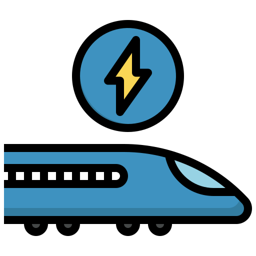 tren electrico Surang Lineal Color icono