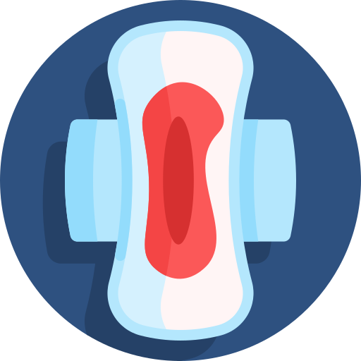 menstruatie Detailed Flat Circular Flat icoon