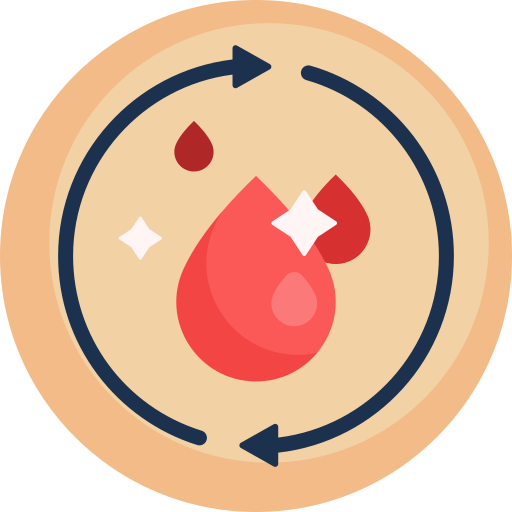 Кровь Detailed Flat Circular Flat иконка