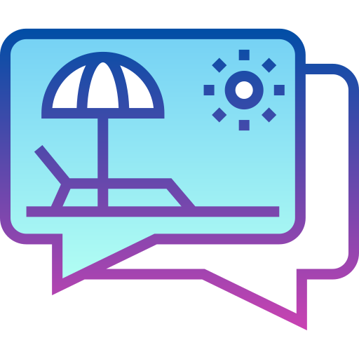 Chat Detailed bright Gradient icon