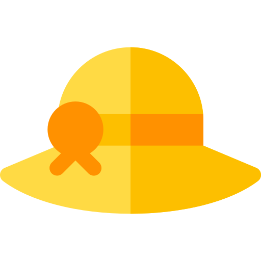 Sun hat Basic Rounded Flat icon