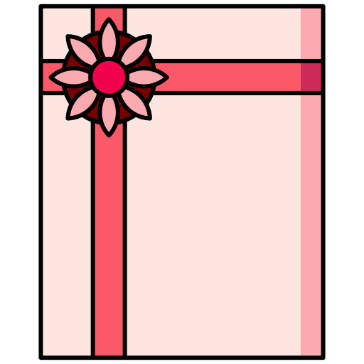 regalo Generic Thin Outline Color icono