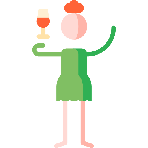 cerveza Puppet Characters Flat icono