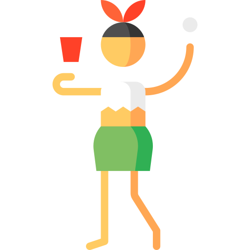 beer pong Puppet Characters Flat Ícone