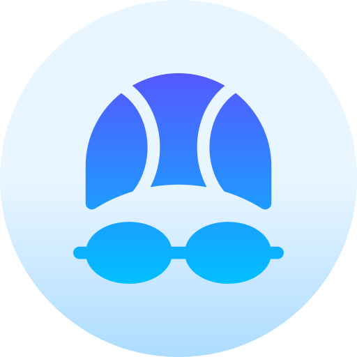 gorro de natación Basic Gradient Circular icono