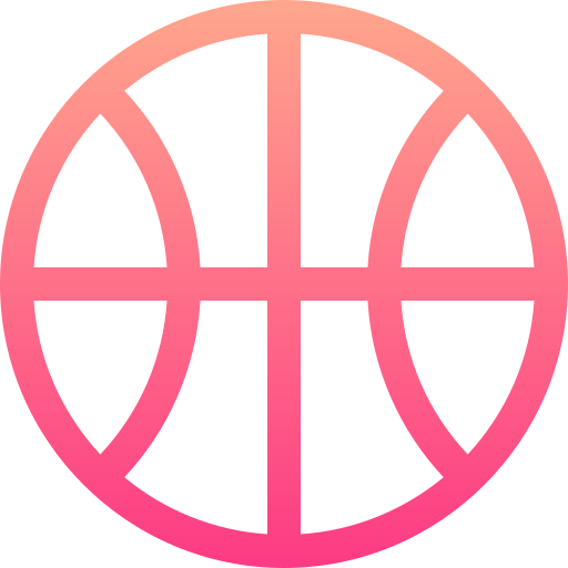 basketball Basic Gradient Lineal color icon