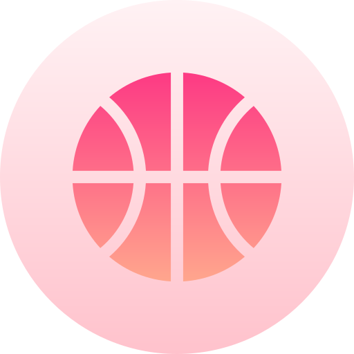 basquetebol Basic Gradient Circular Ícone