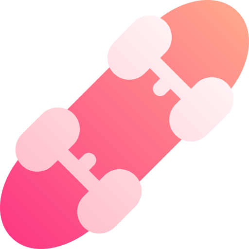 skateboard Basic Gradient Gradient icona
