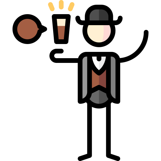 birra prodotta con malto marrone o scuro Puppet Characters Lineal Color icona