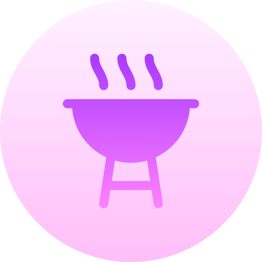 Grill Basic Gradient Circular icon