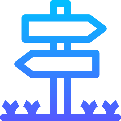 Дорожный знак Basic Gradient Lineal color иконка