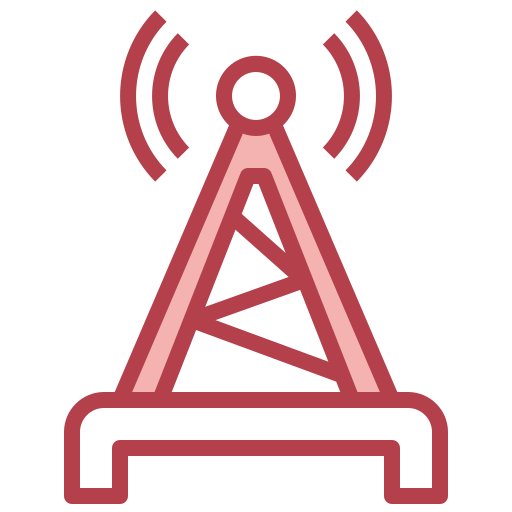 sinal wi-fi Surang Red Ícone