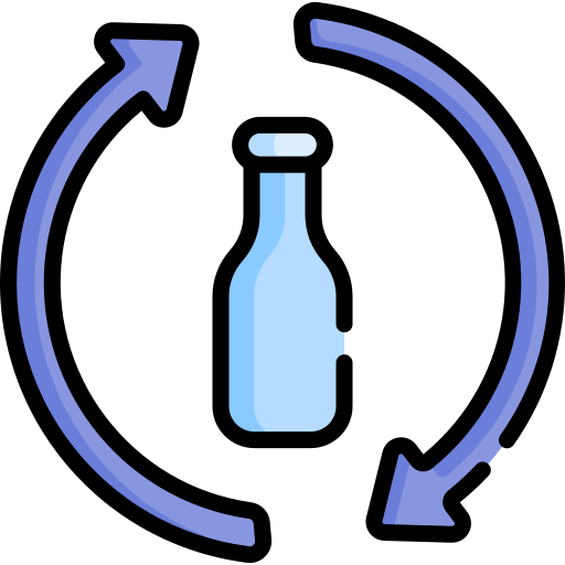 Стеклянная бутылка Special Lineal color иконка