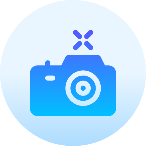 Photography Basic Gradient Circular icon