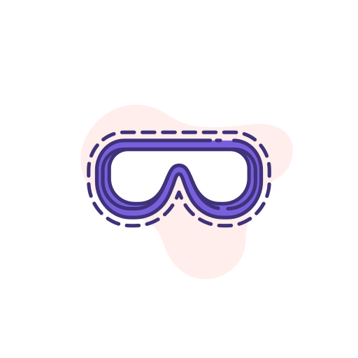 Safety glasses Generic Rounded Shapes icon