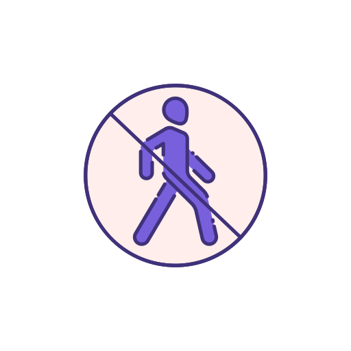 Person walking Generic Rounded Shapes icon