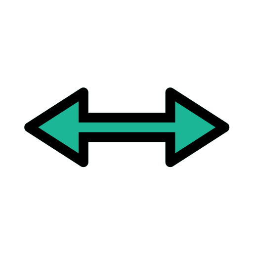 Opposite arrows Generic Outline Color icon
